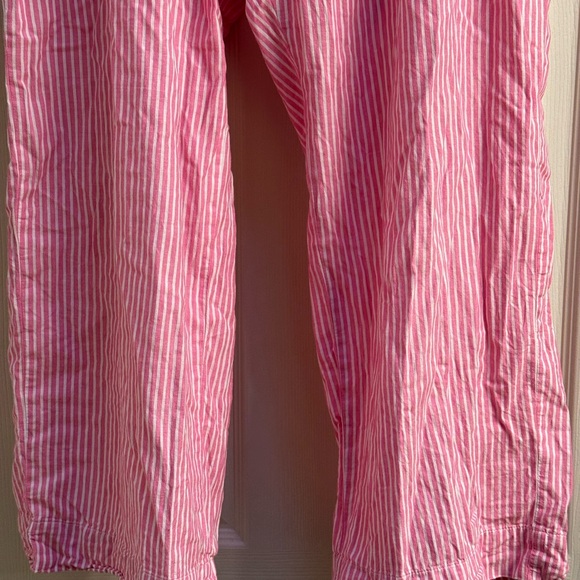 Old Navy Poplin Pajama pant size XL pink/white stripe - Picture 3 of 5